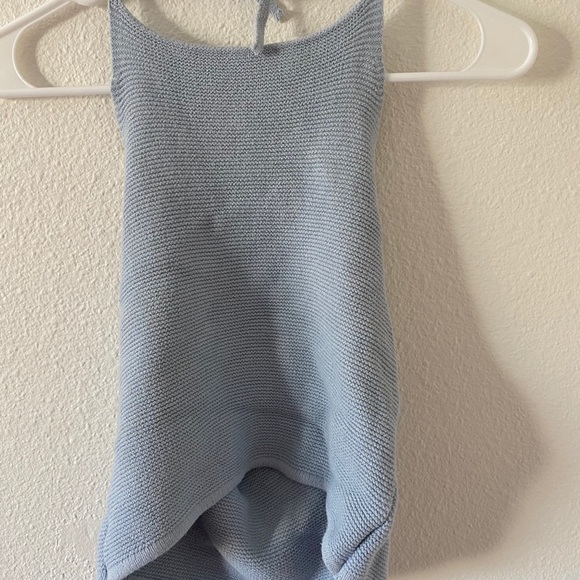 Brandy Melville Knit Blue Halter Top - Picture 4 of 8